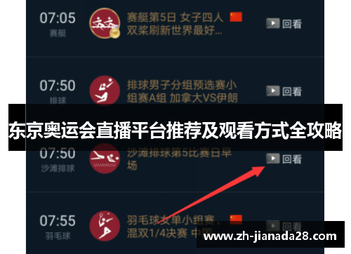 东京奥运会直播平台推荐及观看方式全攻略